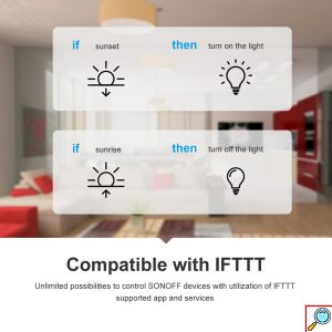 SONOFF® Έξυπνος Ενδιάμεσος Διακόπτης WiFi για Διαχείριση & Μετατροπή Απλών Συσκευών σε Smart