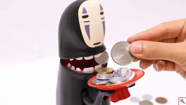 Ηλεκτρικός Κουμπαράς Kaonashi - Spirited Away Saving Box