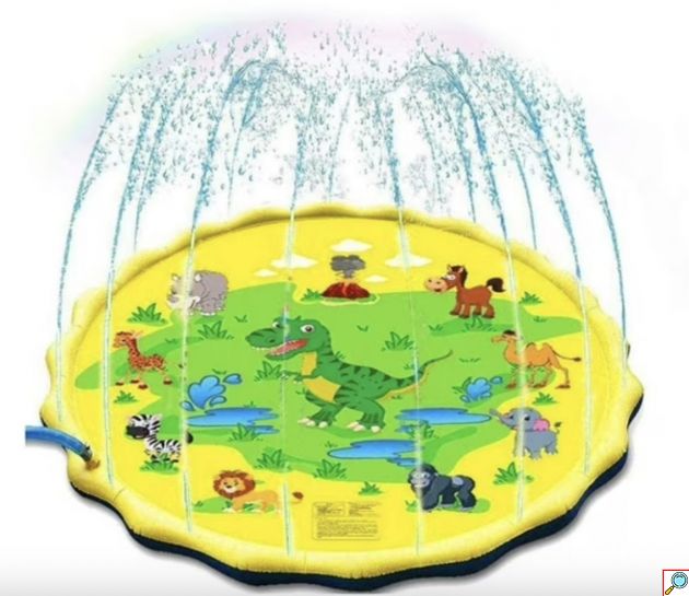 Φουσκωτό Splash Pad 170cm με Συντριβάνι Νερού – Ζωάκια