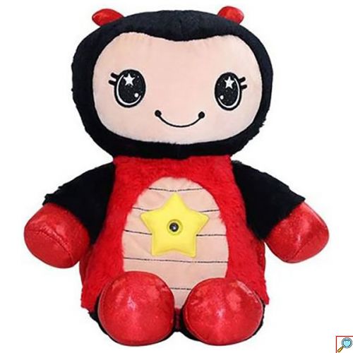 Starry Teddy Προτζέκτορας Αστεριών, Λούτρινο Αρκουδάκι 30cm & Νυχτερινό Φωτιστικό LED Νανουρίσματος - Huggable Night Light Chrome Space Baby 