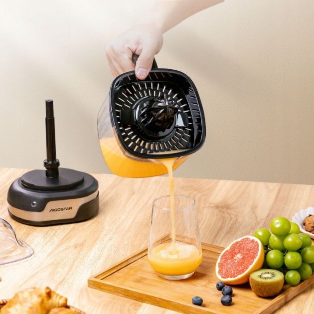 Ηλεκτρικός Στίφτης 1.2L – Για Φρέσκο Χυμό Εύκολα & Γρήγορα - 40W, Διπλή Περιστροφή, Αποσπώμενη Κανάτα, Χωρίς BPA, για Εσπεριδοειδή
