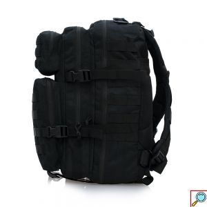 Στρατιωτικό Σακίδιο Πλάτης με 6 Θήκες 30 x 45 x 30cm - Μαύρο Mcan
