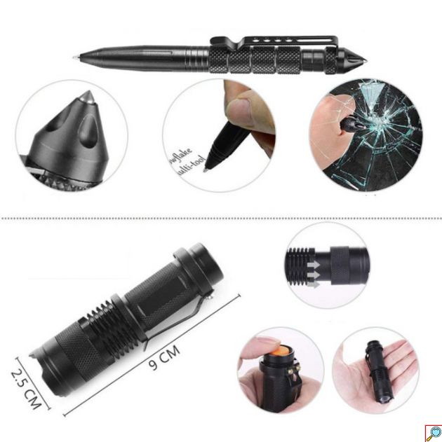 Survival Kit & Πιστοποιημένο Φαρμακείο Πρώτων Βοηθειών DIN 13164:2022 – Σετ Έκτακτης Ανάγκης 2 σε 1
