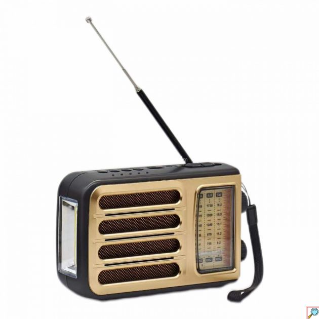 Ρετρό Ραδιόφωνο FX-2537B AM/FM/SW - Bluetooth, USB, TF Card & Φακός LED