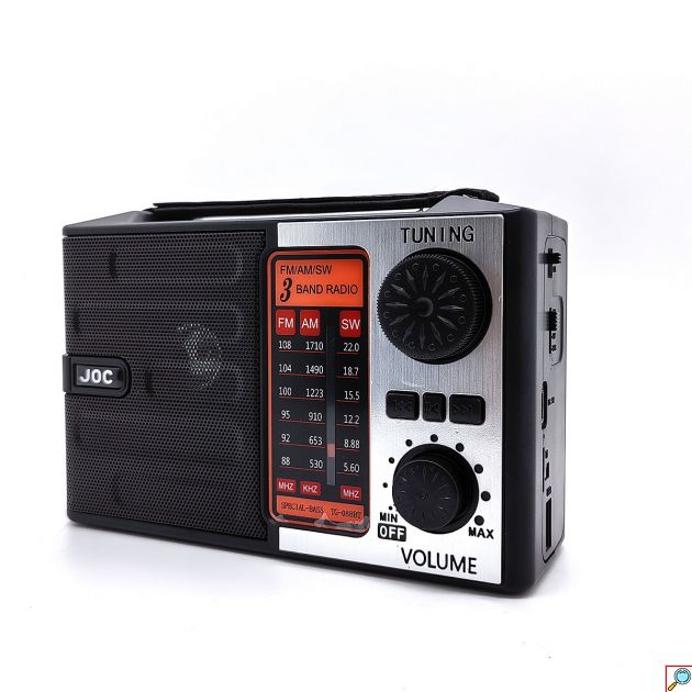Φορητό Ραδιόφωνο με Bluetooth, AM/FM/SW & Φακό LED - USB, Κάρτα TF και MP3 Player