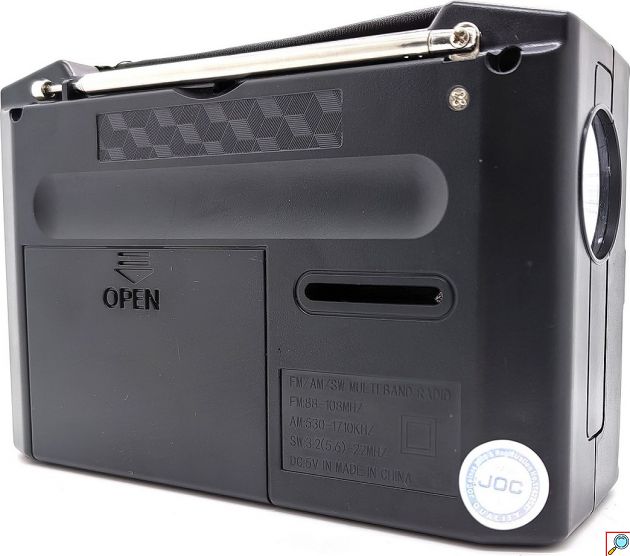 Φορητό Ραδιόφωνο με Bluetooth, AM/FM/SW & Φακό LED - USB, Κάρτα TF και MP3 Player
