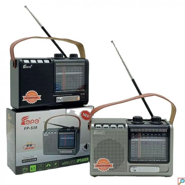 Ρετρό Ραδιόφωνο - Bluetooth, AM/FM/SW, USB & TF Card