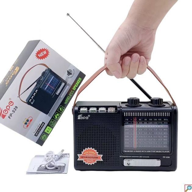 Ρετρό Ραδιόφωνο - Bluetooth, AM/FM/SW, USB & TF Card