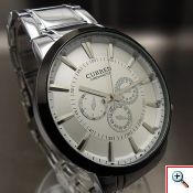 Ανδρικό Ρολόι CURREN M8001 Silver & White 