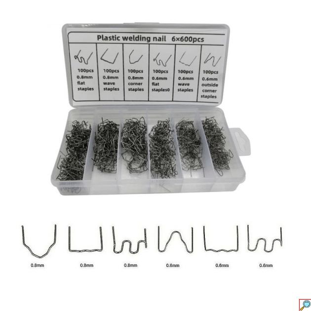 Σύρματα Συγκόλλησης Πλαστικών 0.6 mm - 0.8 mm 600τμχ 