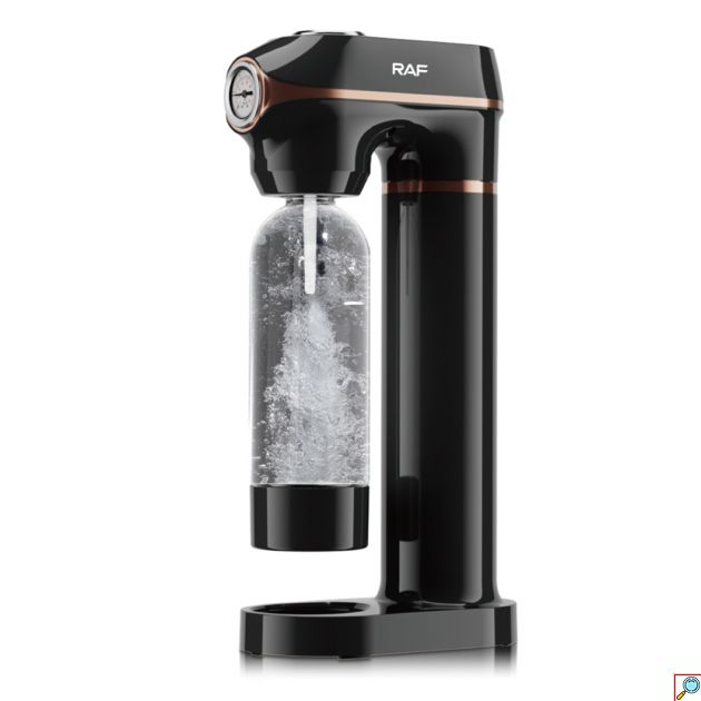 Soda Maker - Παρασκευή ανθρακούχου νερού 1L με One Click Boost - Μαύρο, 100% BPA Free, PET