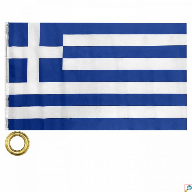 Σημαία Ελληνική Υφασμάτινη – 90x150cm για Κοντάρι, Μπλε/Λευκή (Τεμάχιο 1)