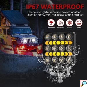 Τετράγωνος LED Προβολέας Αυτοκινήτου Off Road 4 Ιντσών