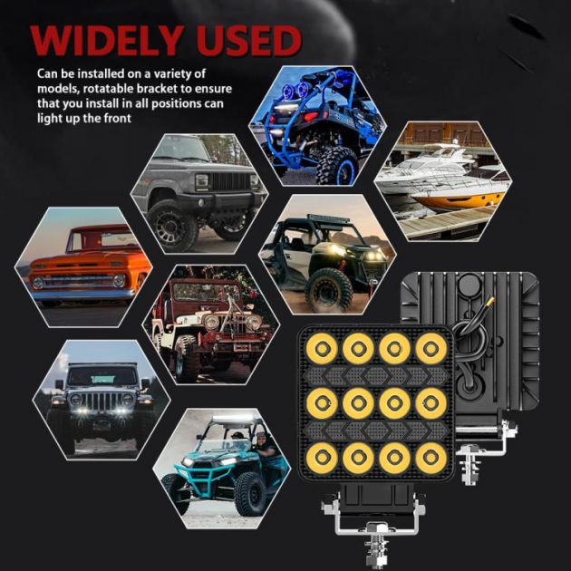 Τετράγωνος LED Προβολέας Αυτοκινήτου Off Road 4 Ιντσών