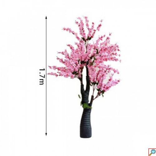 170cm Τεχνητό Διακοσμητικό Φυτό Ροζ Ροδακινιά