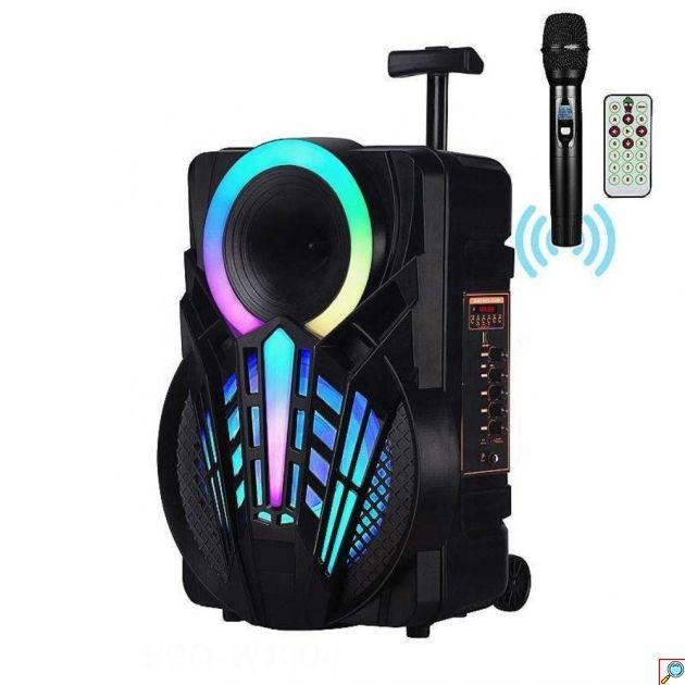 Φορητό Ηχείο Bluetooth 40W – Karaoke με Woofer 12
