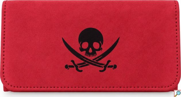 Θήκη Καπνού από Σουέτ με Πρακτικές Θήκες & Pirate Skull Design