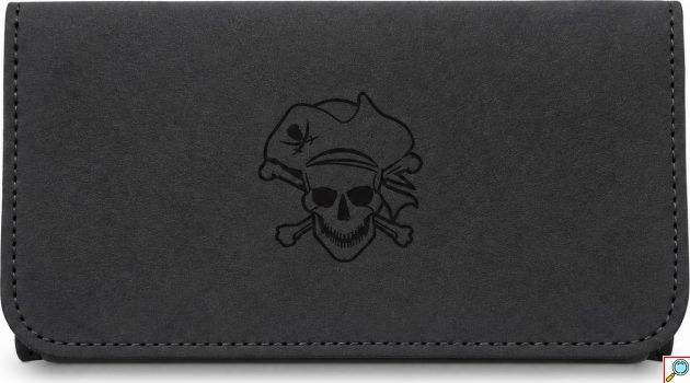 Θήκη Καπνού από Σουέτ με Πρακτικές Θήκες & Pirate Skull Design