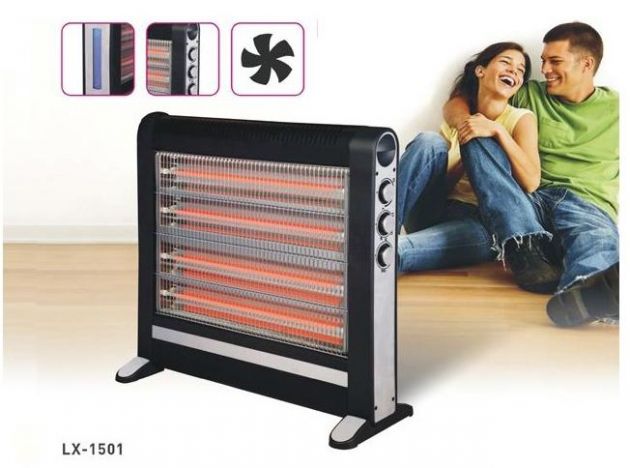 Θερμάστρα Χαλαζία με Υγραντήρα 2400Watt SILVER LX 1501