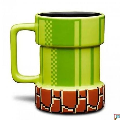 Τρισδιάστατη Ανάγλυφη Κεραμική Κούπα Super Mario Warp Pipe 3D για Καφέ και Τσάι