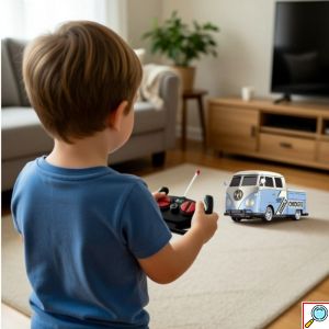 Τηλεκατευθυνόμενο Αυτοκίνητο Κλασικό Van RC 1:16 με Τηλεχειριστήριο