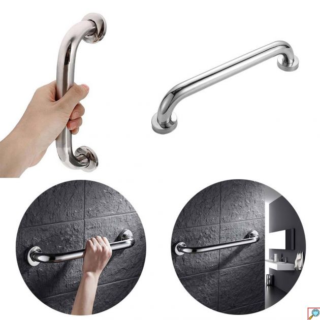 Λαβή Τοίχου Ασφαλείας 30cm Kmt Style 3210040 – Στήριξη & Σταθερότητα στο Μπάνιο - Ανοξείδωτη, Αντιολισθητική για Ηλικιωμένους & ΑΜΕΑ
