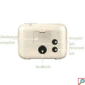 Τροχός Νυχιών Μπαταρίας 50W - 35000rpm με Πεντάλ σε Λευκό Χρώμα 