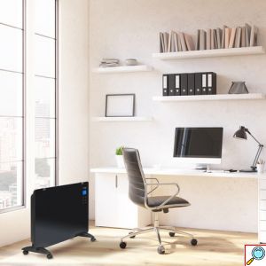 Trotec Γυάλινος Επιδαπέδιος Θερμοπομπός 2000W με LCD Οθόνη Αφής, Τηλεχειριστήριο, 2 Επίπεδα Θέρμανσης, Ρυθμιζόμενο Θερμοστάτη & Χρονοδιακόπτη