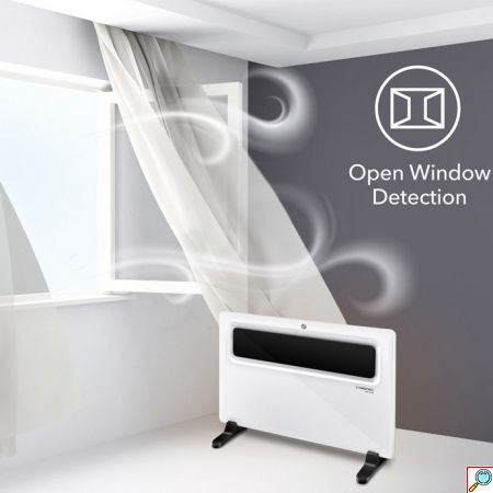 Trotec Επιτοίχιος & Επιδαπέδιος Θερμοπομπός 1500W με LCD Οθόνη, Ρυθμιζόμενο Θερμοστάτη & Χρονοδιακόπτη