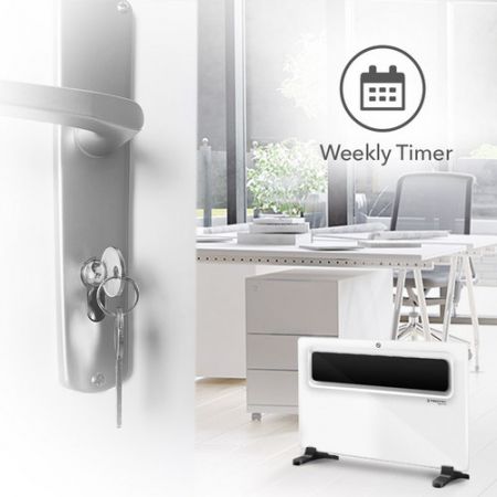 Trotec Επιτοίχιος & Επιδαπέδιος Θερμοπομπός 1500W με LCD Οθόνη, Ρυθμιζόμενο Θερμοστάτη & Χρονοδιακόπτη