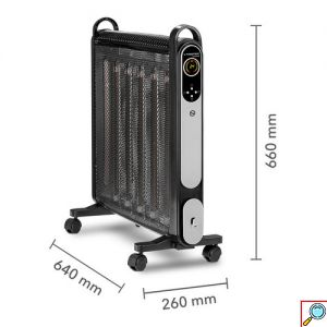 Trotec Τροχήλατος Θερμοπομπός 2000W με Πλάκες MICA 3D Θέρμανση, Οθόνη LCD, 2 Επίπεδα Θέρμανσης, Ρυθμιζόμενο Θερμοστάτη, Χρονοδιακόπτη & Τηλεκοντρόλ