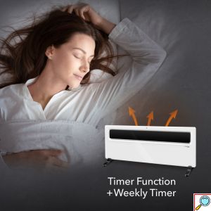 Trotec Επιτοίχιος & Επιδαπέδιος Θερμοπομπός 2500W με LCD Οθόνη, Ρυθμιζόμενο Θερμοστάτη & Χρονοδιακόπτη