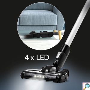 TROTEC® 2 σε 1 Ασύρματη Επαναφορτιζόμενη Ηλεκτρική Σκούπα Χειρός Όρθια με 3 Ακροφύσια - Φίλτρο HEPA - LED Φως & Βάση Στήριξης