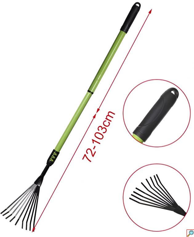 Τηλεσκοπική Τσουγκράνα Φύλλων Kmt Style 501787 – Ευέλικτη και Ανθεκτική