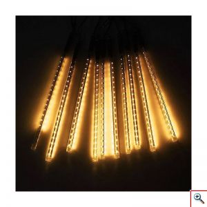Χριστουγεννιάτικη LED βροχή μετεωριτών 8 τεμάχια x 50cm Θερμό Λευκό