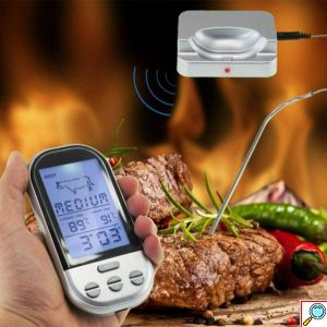 Ασύρματο Ψηφιακό Θερμόμετρο Μαγειρικής με Ακίδα & Βάση -20°C / +300°C