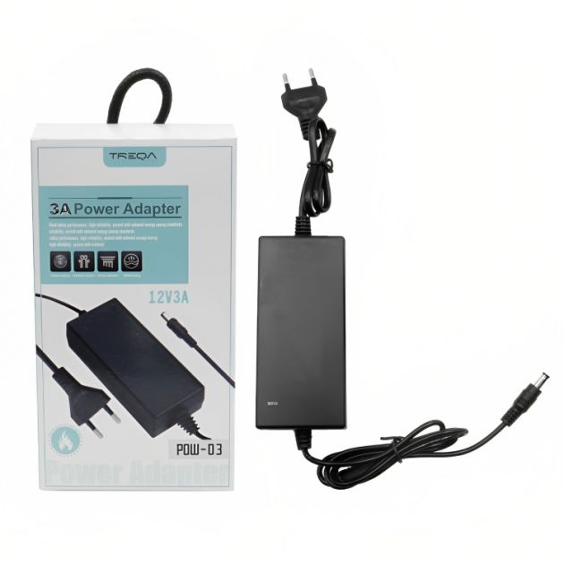 Universal Τροφοδοτικό Πρίζας 220V AC σε DC 12V 3A - Treqa