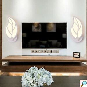 Μοντέρνο Φωτιστικό Τοίχου - Απλίκα 7W 350lm με 3 Θερμοκρασίες Φωτισμού σε Σχήμα Φύλλο - Universo 