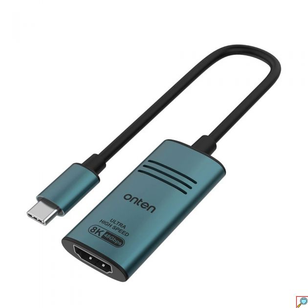 Αντάπτορας USB-C σε HDMI Onten – Εικόνα 8K 60Hz & 4K 120Hz - Για Laptop, Tablet, Smartphone, Plug & Play, Ultra High Speed
