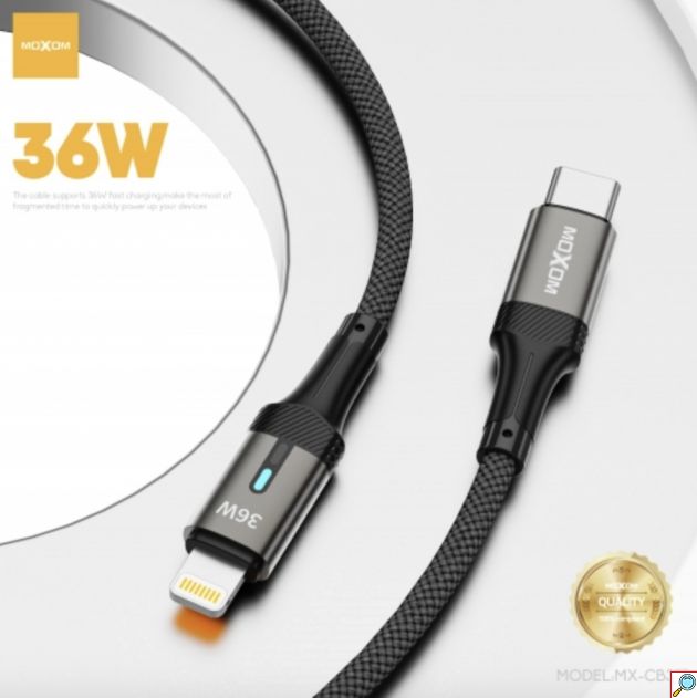Καλώδιο USB-C σε Lightning - Γρήγορη φόρτιση 36W, Smart Auto Power Off, μήκος 1.2m