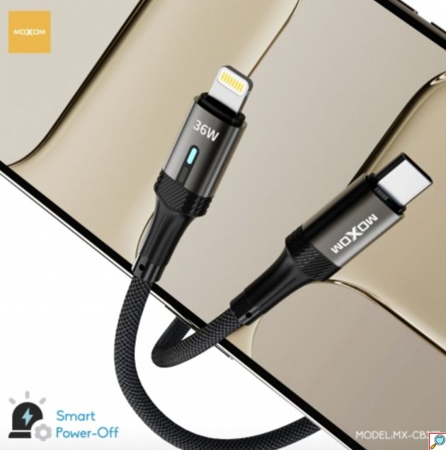 Καλώδιο USB-C σε Lightning - Γρήγορη φόρτιση 36W, Smart Auto Power Off, μήκος 1.2m