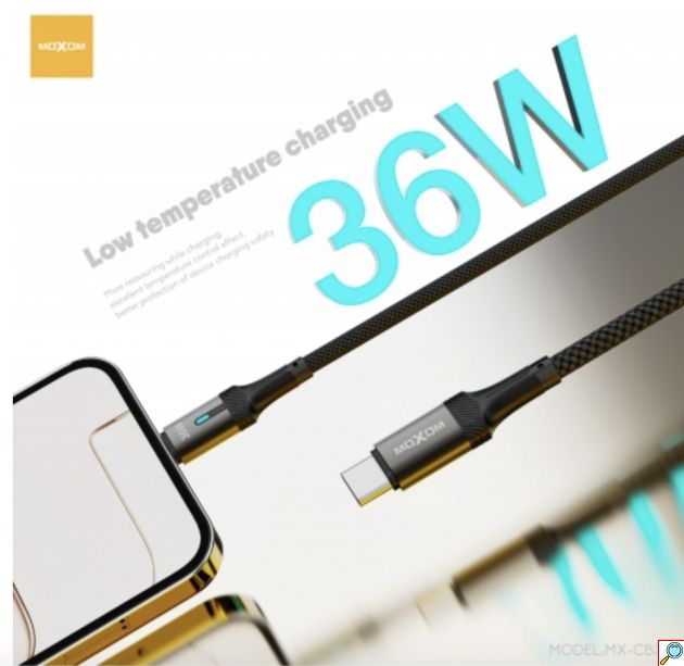 Καλώδιο USB-C σε Lightning - Γρήγορη φόρτιση 36W, Smart Auto Power Off, μήκος 1.2m