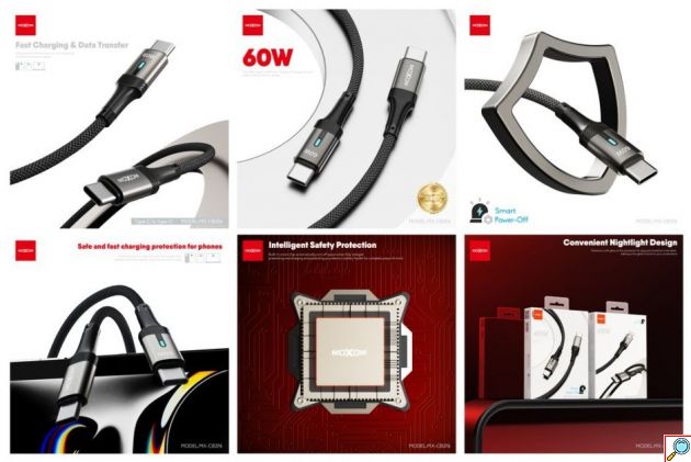 Καλώδιο USB-C σε USB-C - Φόρτιση 60W με Smart Power-Off, 1m
