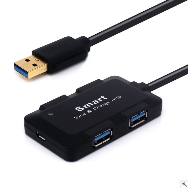 Combo Usb Hub 2 Θέσεων, Card Reader και Φορτιστής για iPhone & iPad