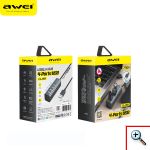 Mini USB UB 2.0 με 4 Θύρες για Υπολογιστές + Φόρτιση Συσκευών Awei® CL-122 - Συμβατό με Macbook - Docking Station