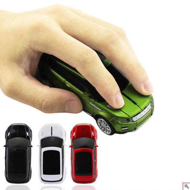 Ασύρματο USB Ποντίκι Αυτοκίνητο 2.4GHZ με LED Φωτισμό Range Rover