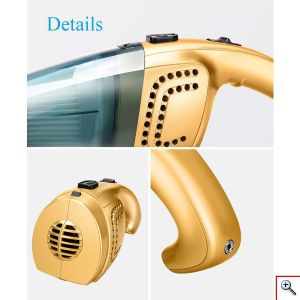 Ισχυρό Φορητό Σκουπάκι Αυτοκινήτου 120W High-Power Automobile Vacuum Cleaner Portable 12V για τον Αναπτήρα Αυτοκινήτου