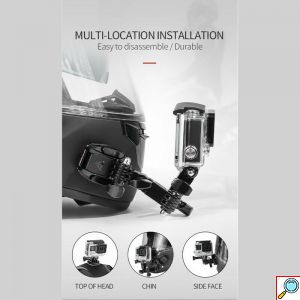 Βάση Κράνους για GoPro - Action Κάμερα - MOTOWOLF 