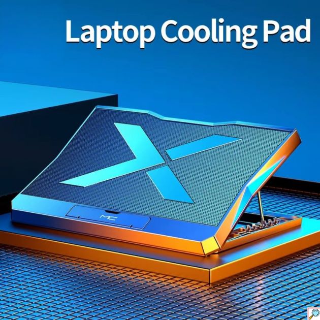 Βάση Laptop Cooling Pad με 6 Ανεμιστήρες Ψύξης έως 18