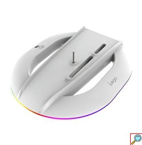 Βάση RGB για PS5 Slim Ipega Λευκή με LED Φωτισμό και Ψύξη